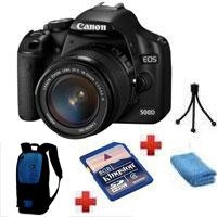 Canon EOS 500D + EF-S 18-55mm + batoh Lowepro zadarmo + karta 4 GB zadarmo (15.1 me