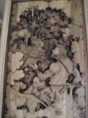 ,Hubertove zjavenie,drevorezba orech,lovinteriér,