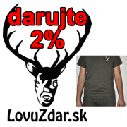 Darujte 2% na podporu LovuZdar a pošleme vám za odmenu tričko