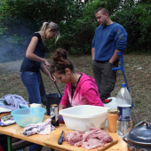 družstvo v súťaži vo varení gulášu - Deň s LovuZdar.sk 2012
