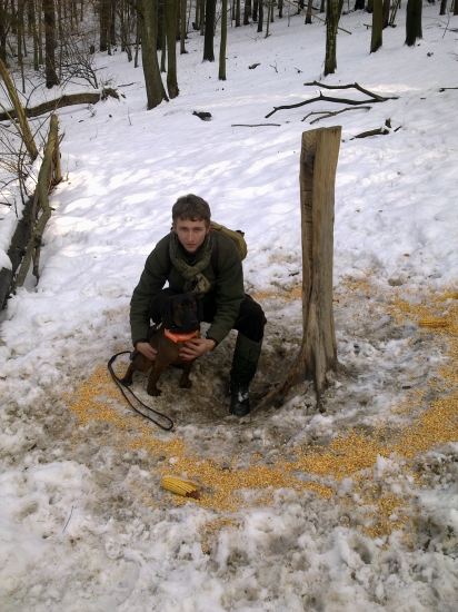 Eron a včerajšie prikrmovanie