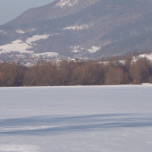 Zamrznutá Rudnianska priehrada