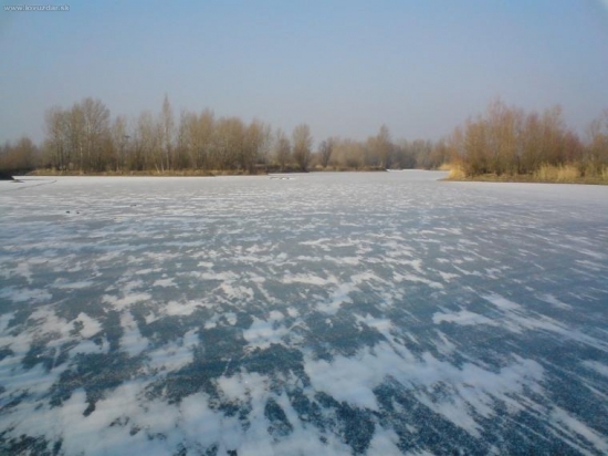 naše štrkovisko v zime