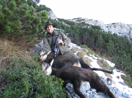 Lov kamzíků ve Slovinských Alpách