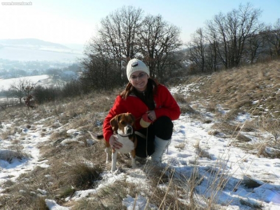 ja a Saner na prechadzke