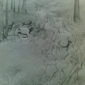 ,skica pred rezbou,