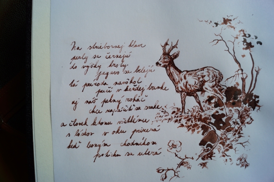 malá báseň a perokresba