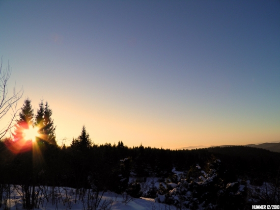 Mrazivý západ slnka