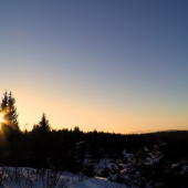 Mrazivý západ slnka