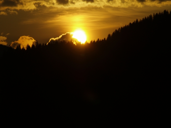 Zapadá slniečko za....