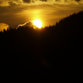 Zapadá slniečko za....