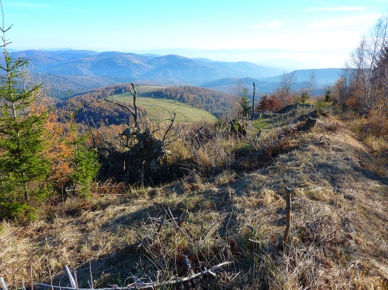 ...po hrebeni Krížového vrchu:)