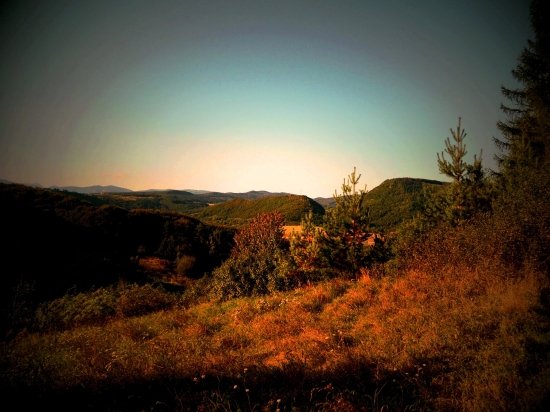 večer pri západe slnka...