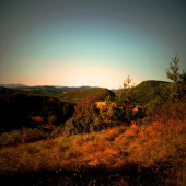 večer pri západe slnka...