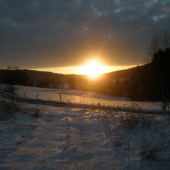 Zimní východ slunce :-)