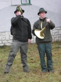 Dvaja trubači z SOSL J. D. Matejovie v Lipt. Hrádku