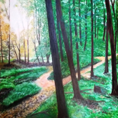 pohľad z posedu na západ slnka