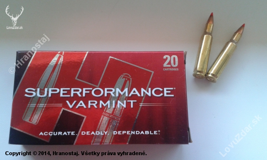 Hornady Superformance Varmint 222Rem 50Gr V-max