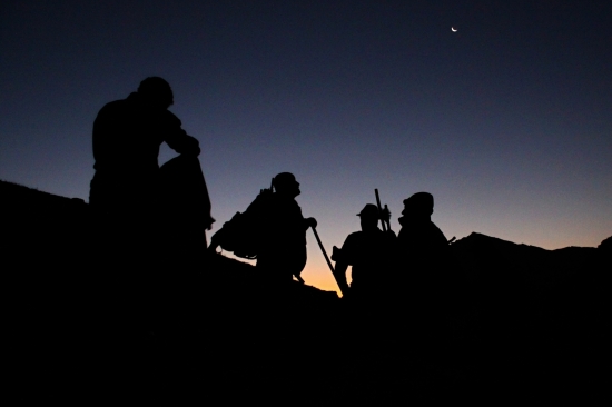 Čekání na svítání v Tirolích