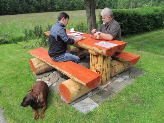 Bodování trofeje pro loveckého hosta