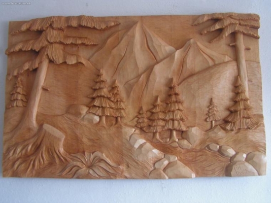 krajinka (drevorezba 100x60cm)