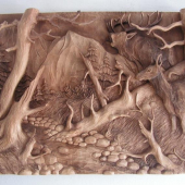 ruja (drevorezba 100x70cm)