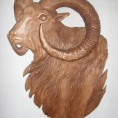 muflon (drevorezba 70x40cm)