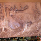 jeleň (55x40cm)