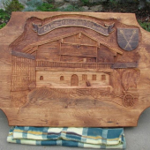 nachystáno na rodinné výročí-dub 160x110cm