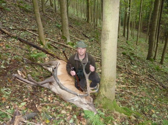 můj letošní jelen z místa ulovení