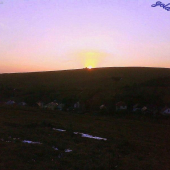 Západ slnka za našou dedinkou