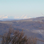 Pohľad na V.Tatry z najvyšieho bodu nášho PR