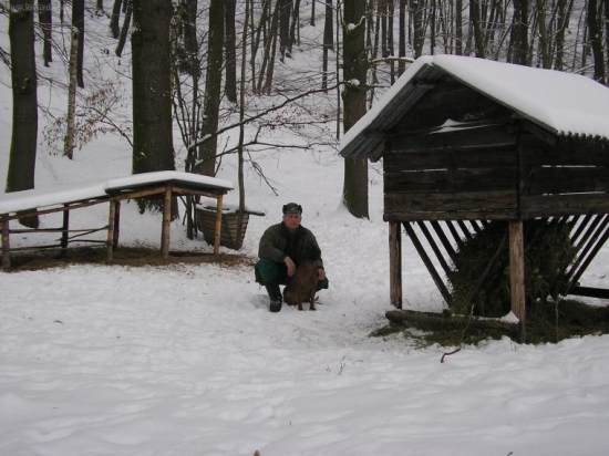 při krmení