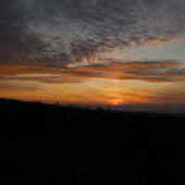 Malebný východ slnka