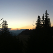 .... západ slunce nad Tatrami!