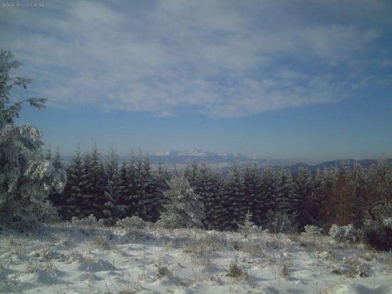 pohľad na Tatry z Čergova