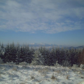 pohľad na Tatry z Čergova