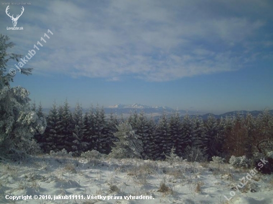 pohľad na Tatry z Čergova