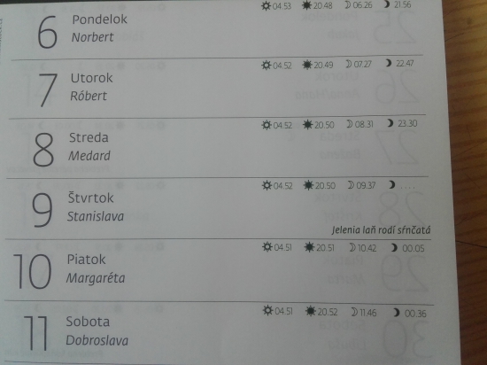 Poľovnícky kalendár 2016