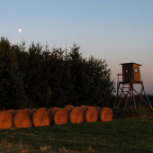 Poslední paprsky a východ měsíce