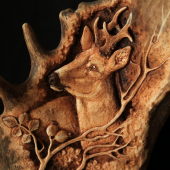 Detail-hodiny srnec
