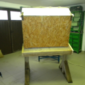 Zasbbnik pred dokončenim