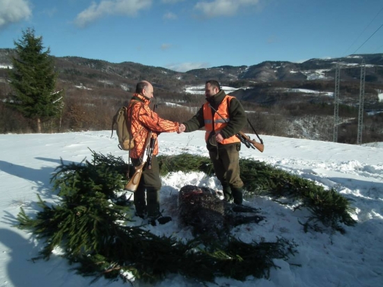 Prvá spoločná polovačka.