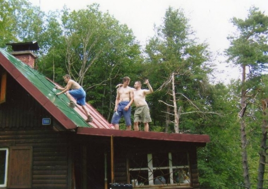 brigadnici na polovnickej chate:)