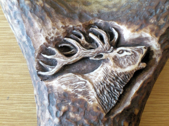 rezba jeleňa vo vidlici