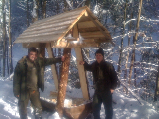 stavba noveho prikrmovacieho zariadenia 2