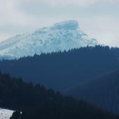 Zasnežený Kľak.
