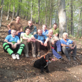 hrabanie chodníka- Ostrá hora