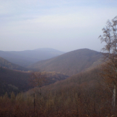 Krajná dolina v neskorej jeseni