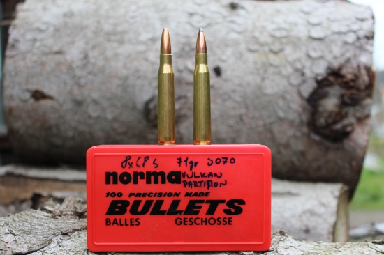 Norma Vulkan alebo Nosler Patrition,kaliber 8x68 S